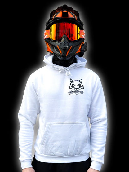 Wolf Hoodie weiß