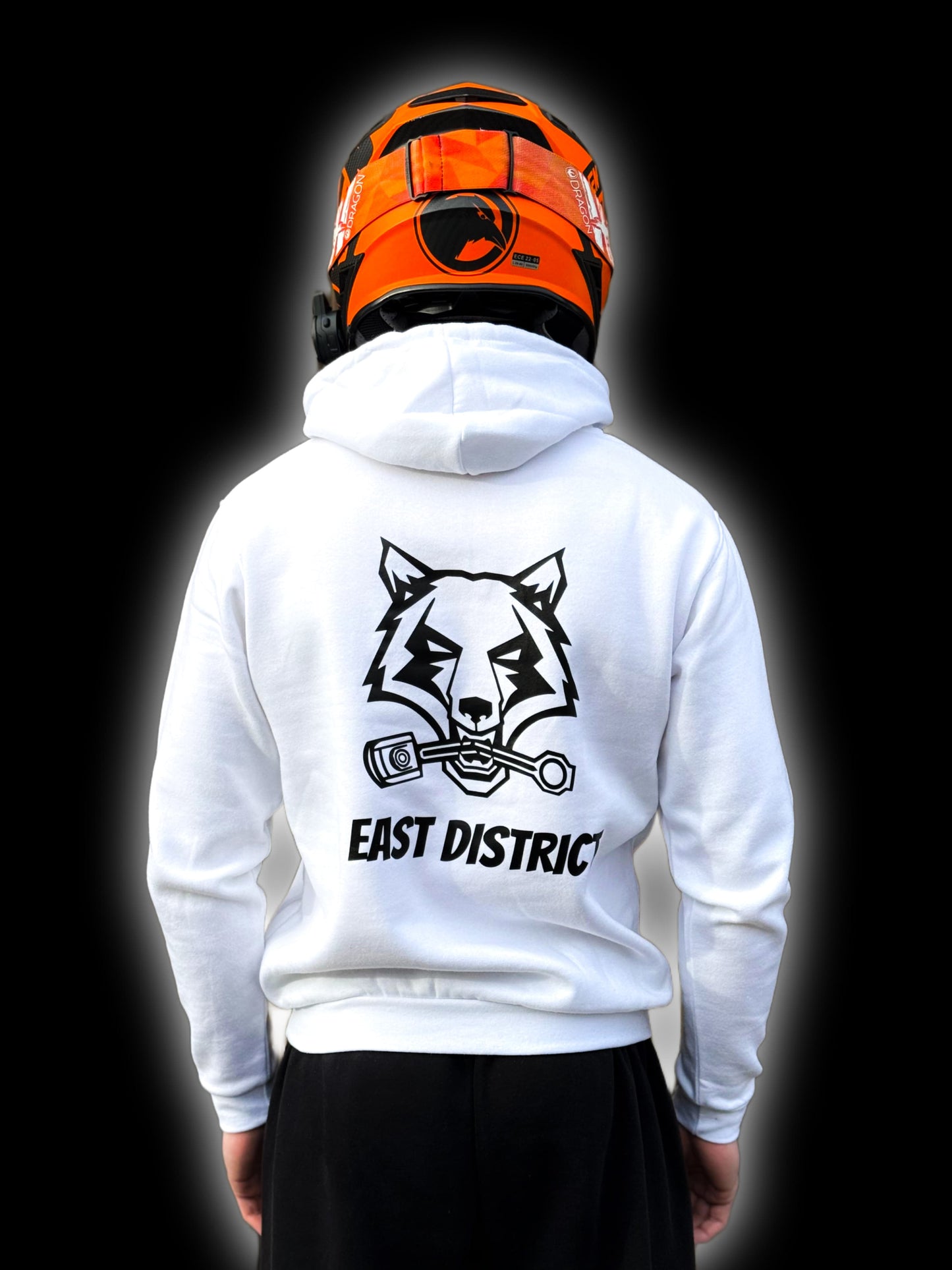 Wolf Hoodie weiß