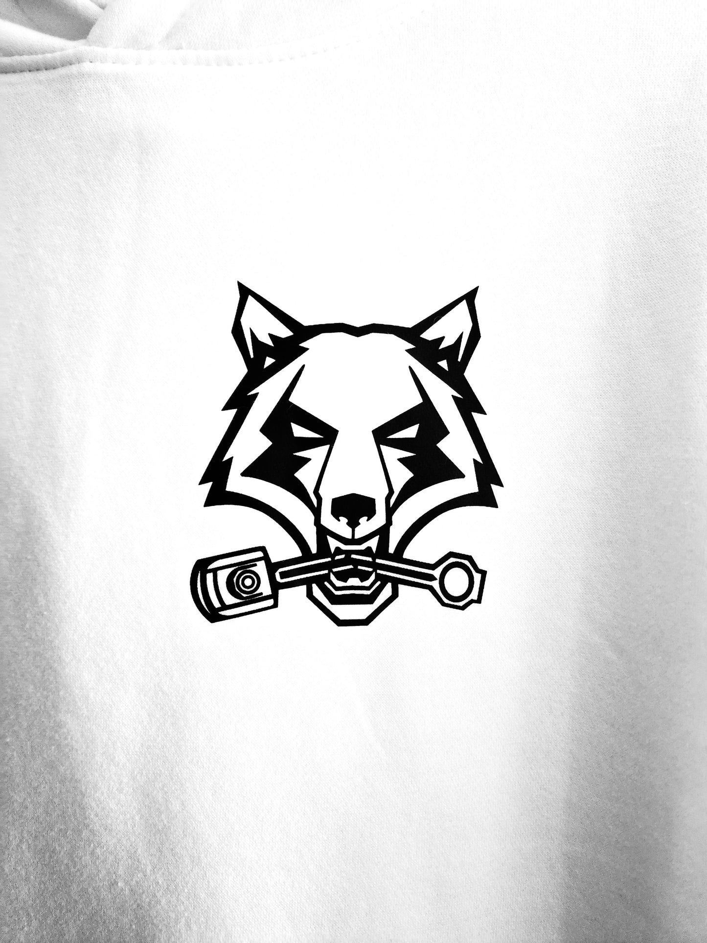 Wolf Hoodie weiß