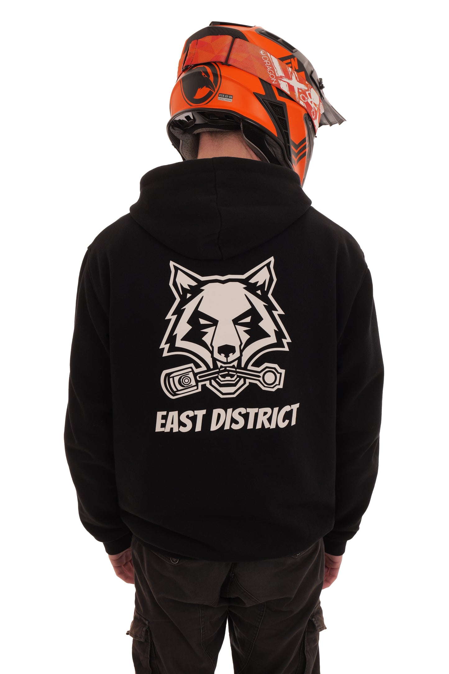 Wolf Hoodie schwarz