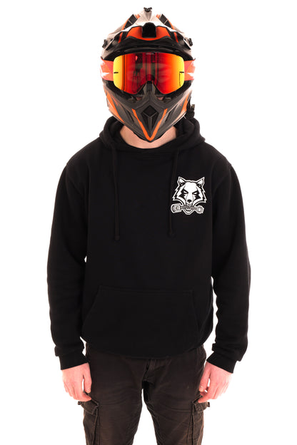 Wolf Hoodie schwarz