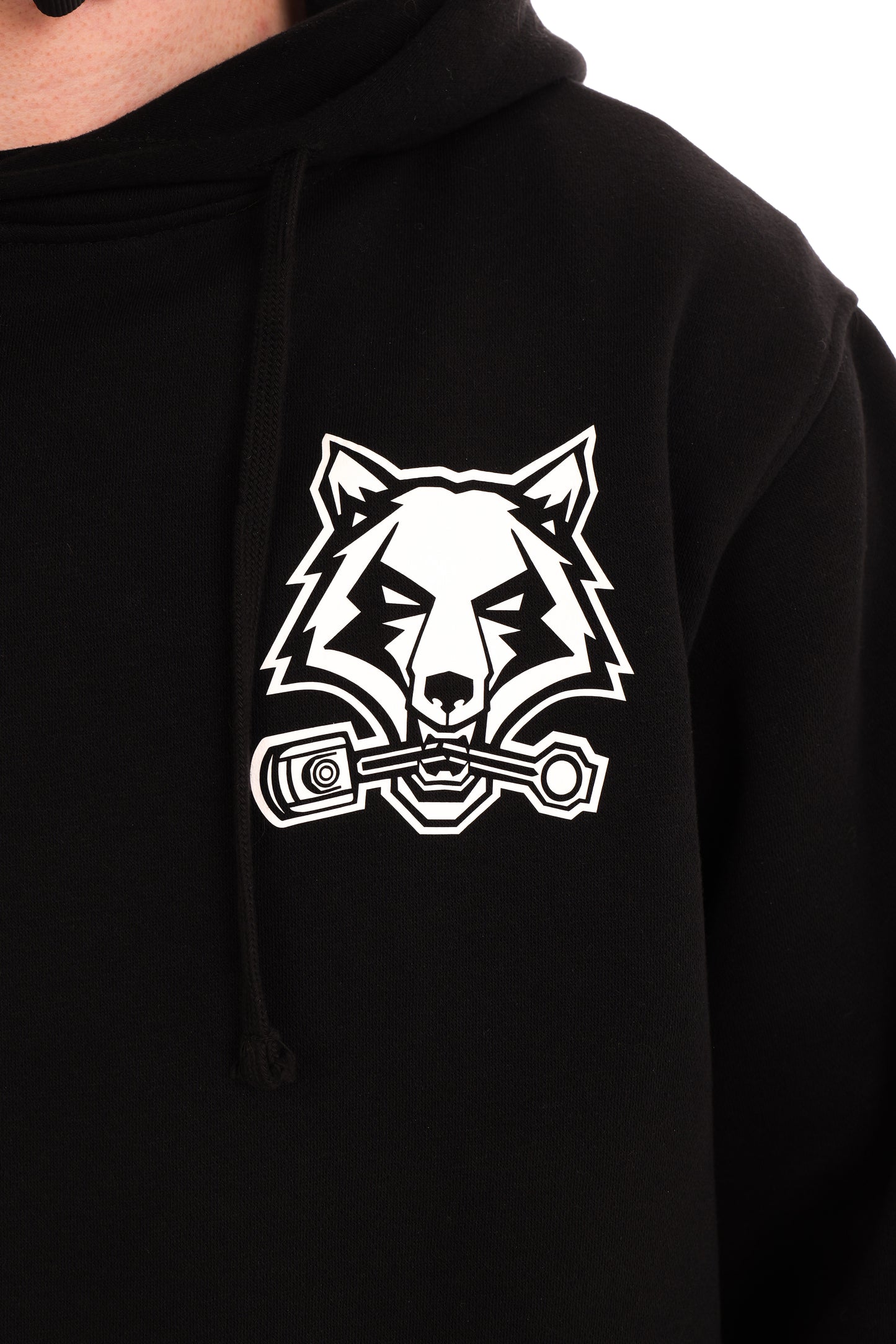 Wolf Hoodie schwarz